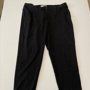 MM LaFleur black straight leg trousers 1X